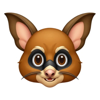 Natürliche Fledermaus ganzkörper sticker