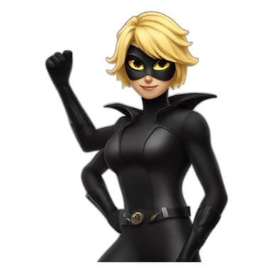 cat noir superhero miraculous sticker