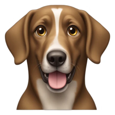 Crazy Braco de weimar brown dog sticker
