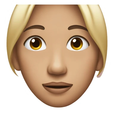 Blushing face with hands under chin sticker