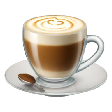 glass of cappuccino sticker