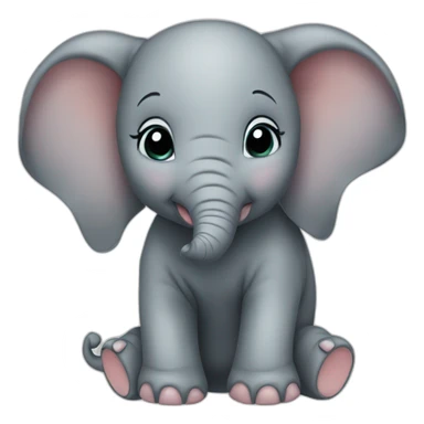baby elephants sticker