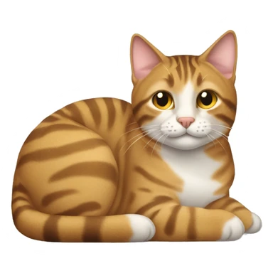 Tabby Cat Loafing  sticker