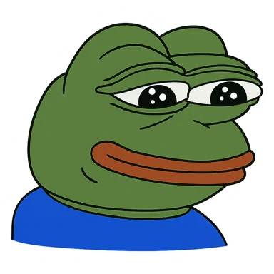 classic pepe the frog sticker