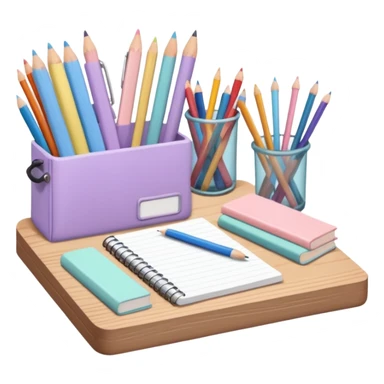 school supplies cottage core  sticker