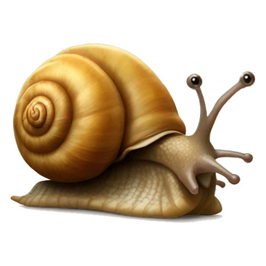 snail with a potato shell sticker