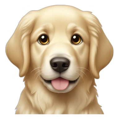 Golden retriever blanc chiot sticker