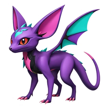 Salandit-Noivern-Espeon-Hybrid (Full body) sticker