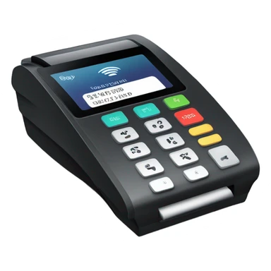 Debit card pos terminal minimal sticker