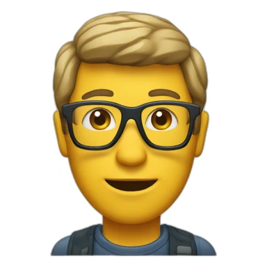 Fisherman with bee gee haircut and glasses  sticker