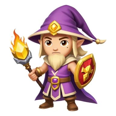 clash of clans style mage sticker