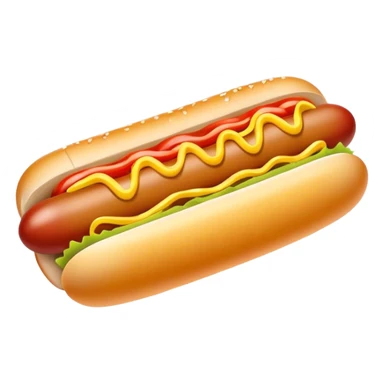 Chicago hotdog with yellow mustard sticker