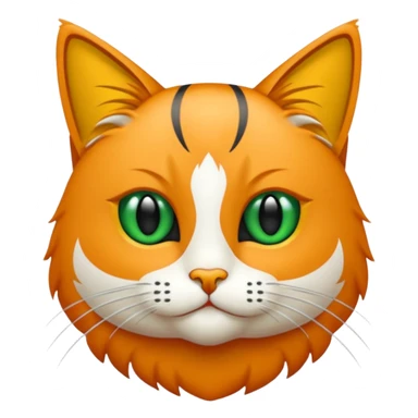 Bir siyah kedi gözleri yeşil ve oturuyor sticker