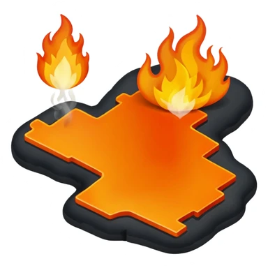 Map Galicia fire sticker