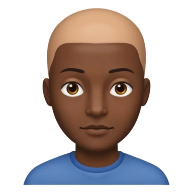 CJ From the game GTA SAN ANDRES Bald, straight jaw and slightly thick eyebrows sticker
