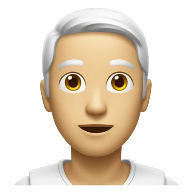 Android comendo uma maçã sticker