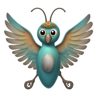 Caracol con alas sticker