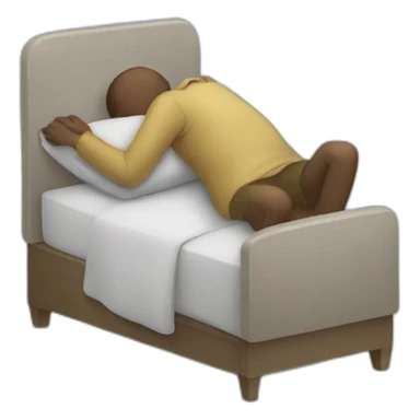 person sleeps while standing Right sticker