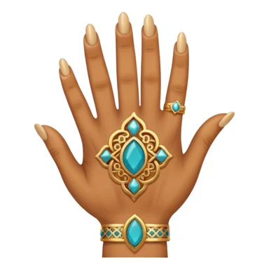 The finger emoji but as moroccan sticker