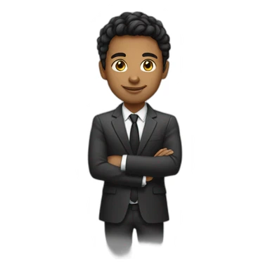 young entrepreneur dark hair  sticker