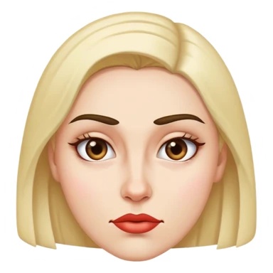 Woman raised eyebrow  sticker