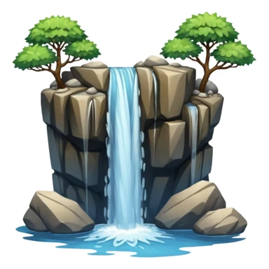 Waterfall sticker