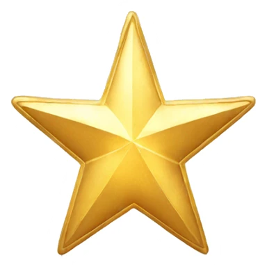 Gold star sticker