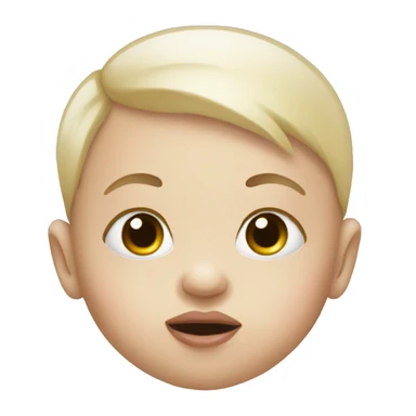 white baby with pacifier  sticker