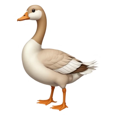 goose with a human female feet sticker