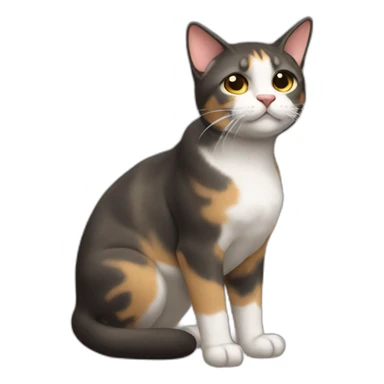 Gato de la suerte sticker