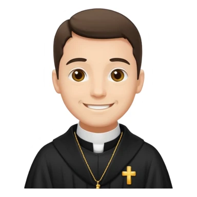 The priest presiding over the wedding sticker