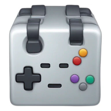 manette dans un cube sticker