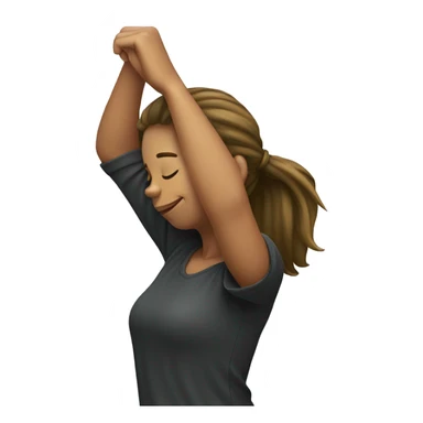 Girl dabbing sticker