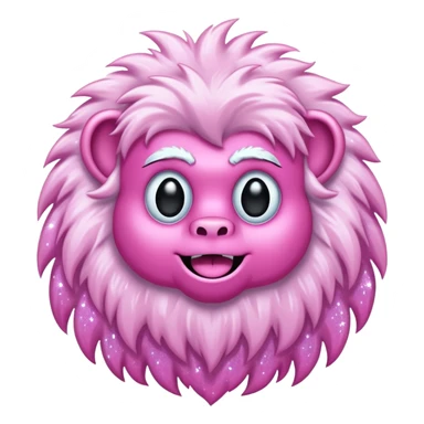pink glitter yeti sticker