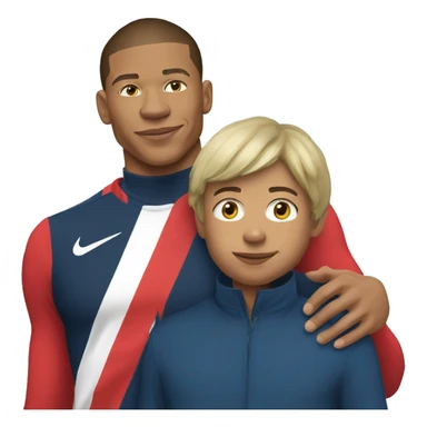 Mbappe avec sa mère  sticker
