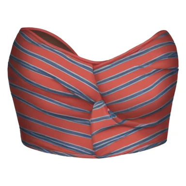 Striped tube top clothing sticker