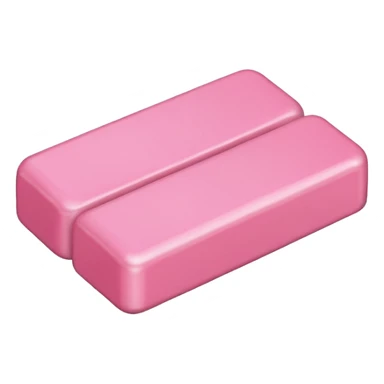 Chicle rosado rectangulo sin cara sticker