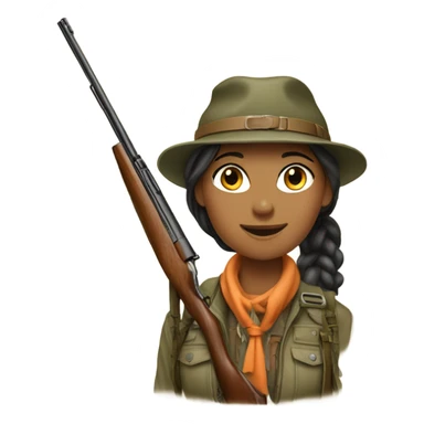 upland hunter girl sticker