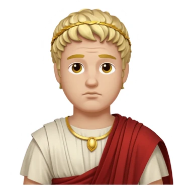 romeinse god erg nadenkend  sticker