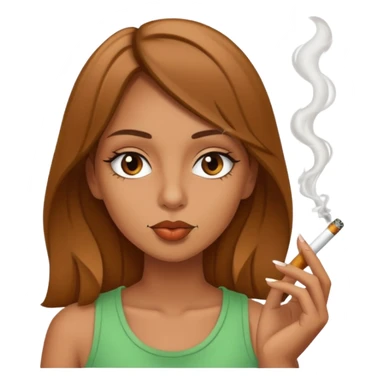 girl smoking a blunt sticker
