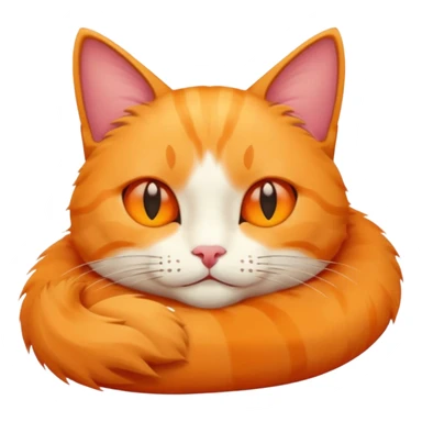 Cat sunbathing sticker