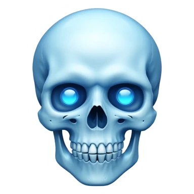 make me emoji for my linux start menu i want it blue and take the whole the image (i want it big ) i dont want is as a face i want it like skull or something cool sticker