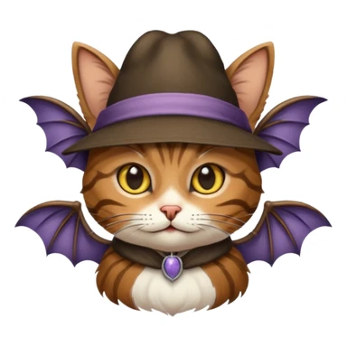 Cat hat bat sticker