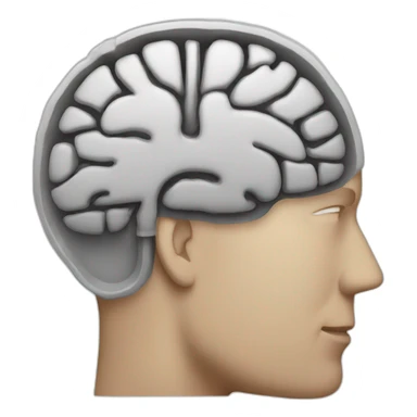 A man cleaning inside a brain sticker