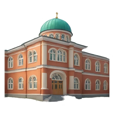 typical russian school buiding  sticker