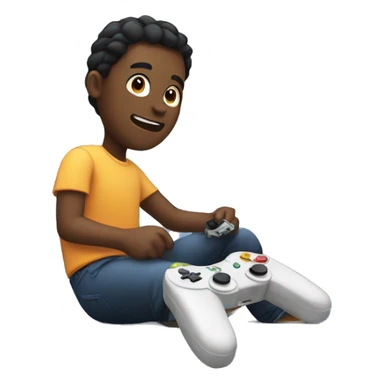 Playing video games  sticker