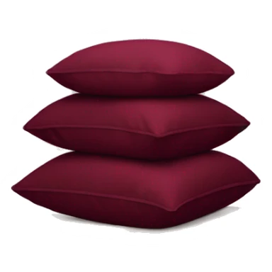 aesthetic burgundy stack of pillows  sticker
