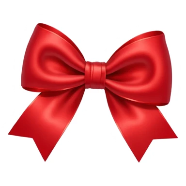 red bow with logo "S" sticker