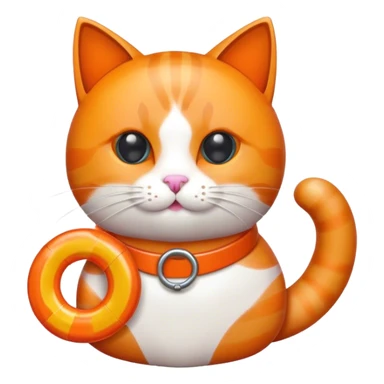 cat with lifesaver gummies sticker