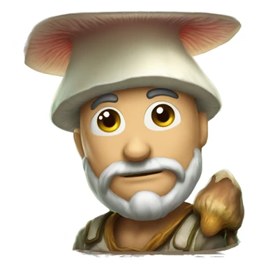 legend of mushroom game, funny face sticker